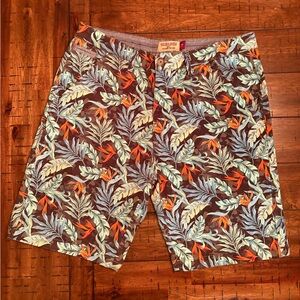 Colorful Tropical Hudson & Barrow Men’s 34 Shorts
